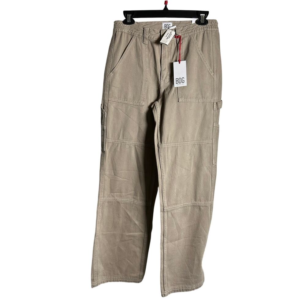 BDG Skate Utility Pants NWT $75 Light Sand High Rise Straight Leg Size 26 x 32 - Picture 2 of 8